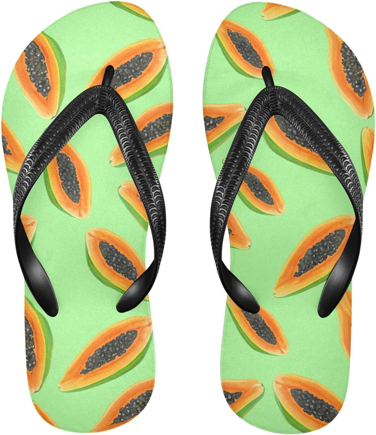 Летние сандалии для женщин и мужчин, резиновые шлепанцы с изображением нарезанной папайи, пляжные шлепанцы, душевые тапочки с нескользящей подошвой Sinestour, зеленый
Летние сандалии для женщин и мужчин, резиновые шлепанцы с изображением нарезанной папайи, пляжные шлепанцы, душевые тапочки с нескользящей подошвой Sinestour, зеленый