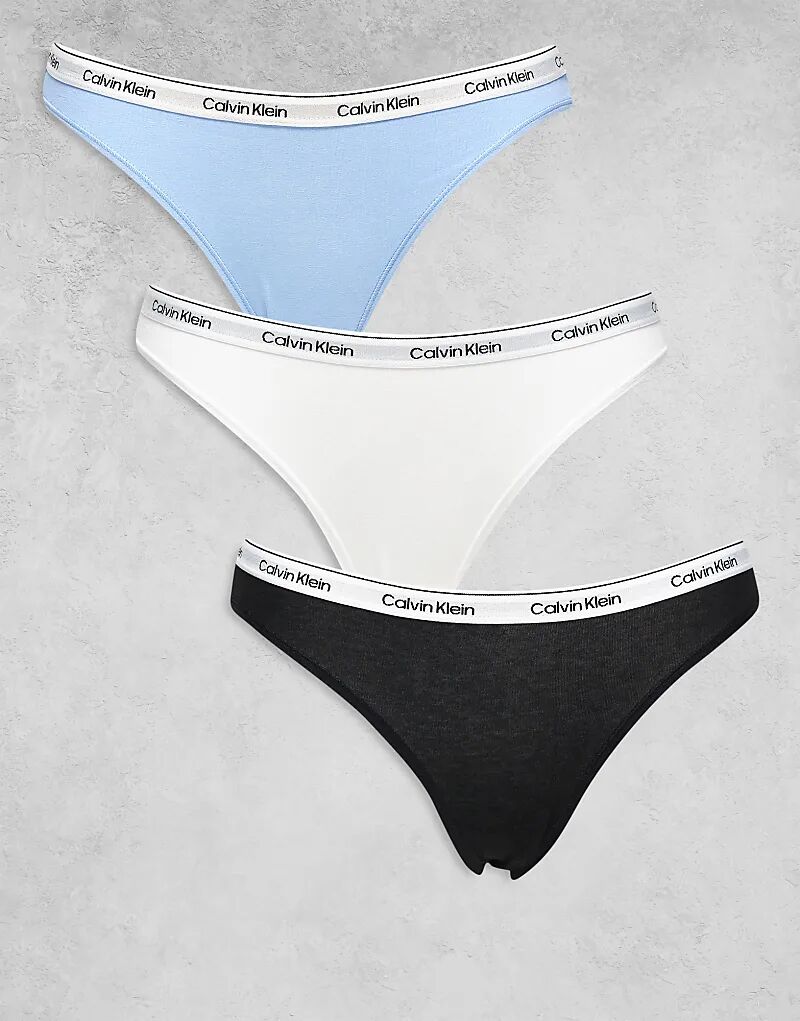 Комплект из 3 плавок-бикини Calvin Klein Icon Logo черного/белого/синего цветов
Комплект из 3 плавок-бикини Calvin Klein Icon Logo черного/белого/синего цветов