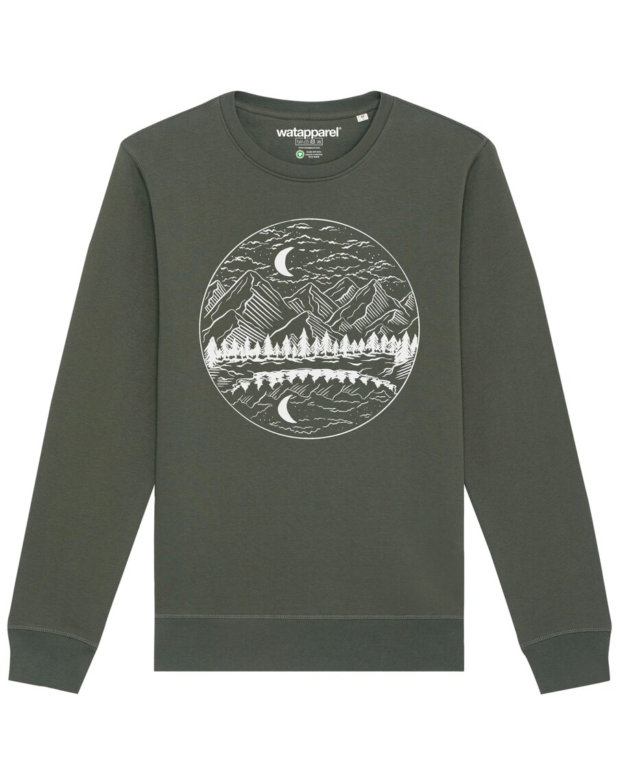 Свитер Watapparel Sweatshirt Mountains by night, хаки
Свитер Watapparel Sweatshirt Mountains by night, хаки