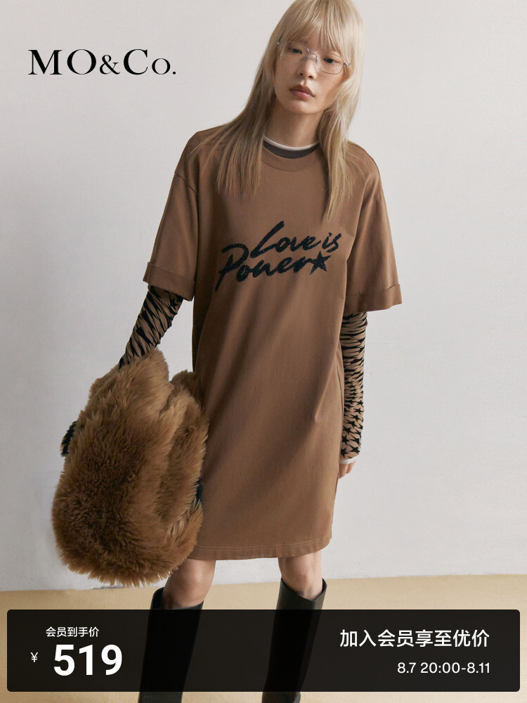 Платье-футболка Moco 2023 с принтом, черный
Платье-футболка Moco 2023 с принтом, черный