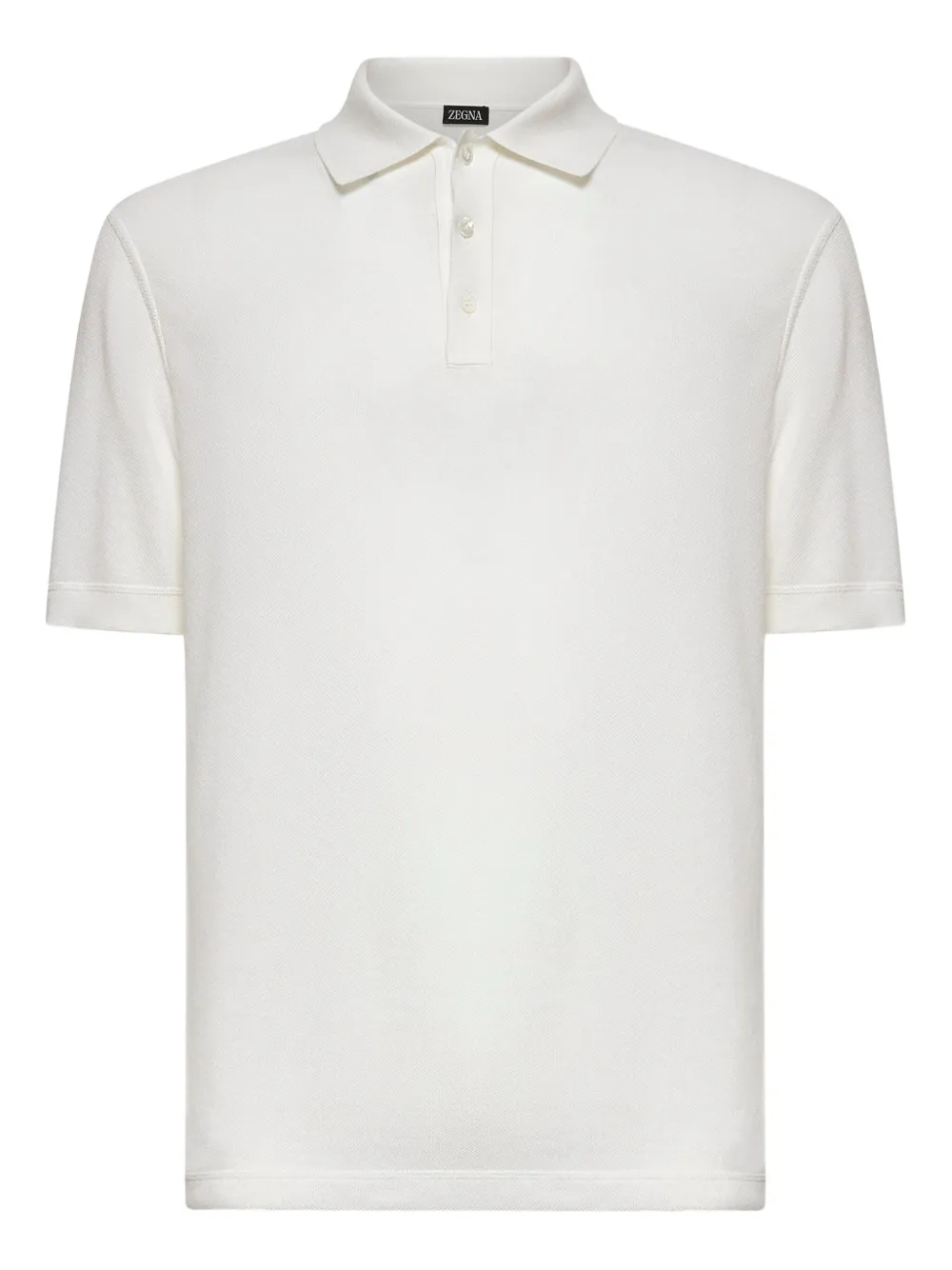 Рубашка-поло с тремя пуговицами в рубчик Zegna, белый
Рубашка-поло с тремя пуговицами в рубчик Zegna, белый