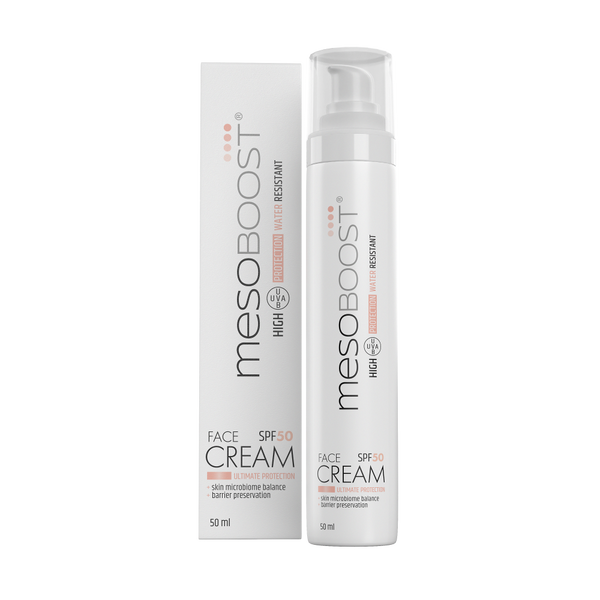 Крем для лица с spf50, 50 мл Mesoboost Ultimate protection
Крем для лица с spf50, 50 мл Mesoboost Ultimate protection