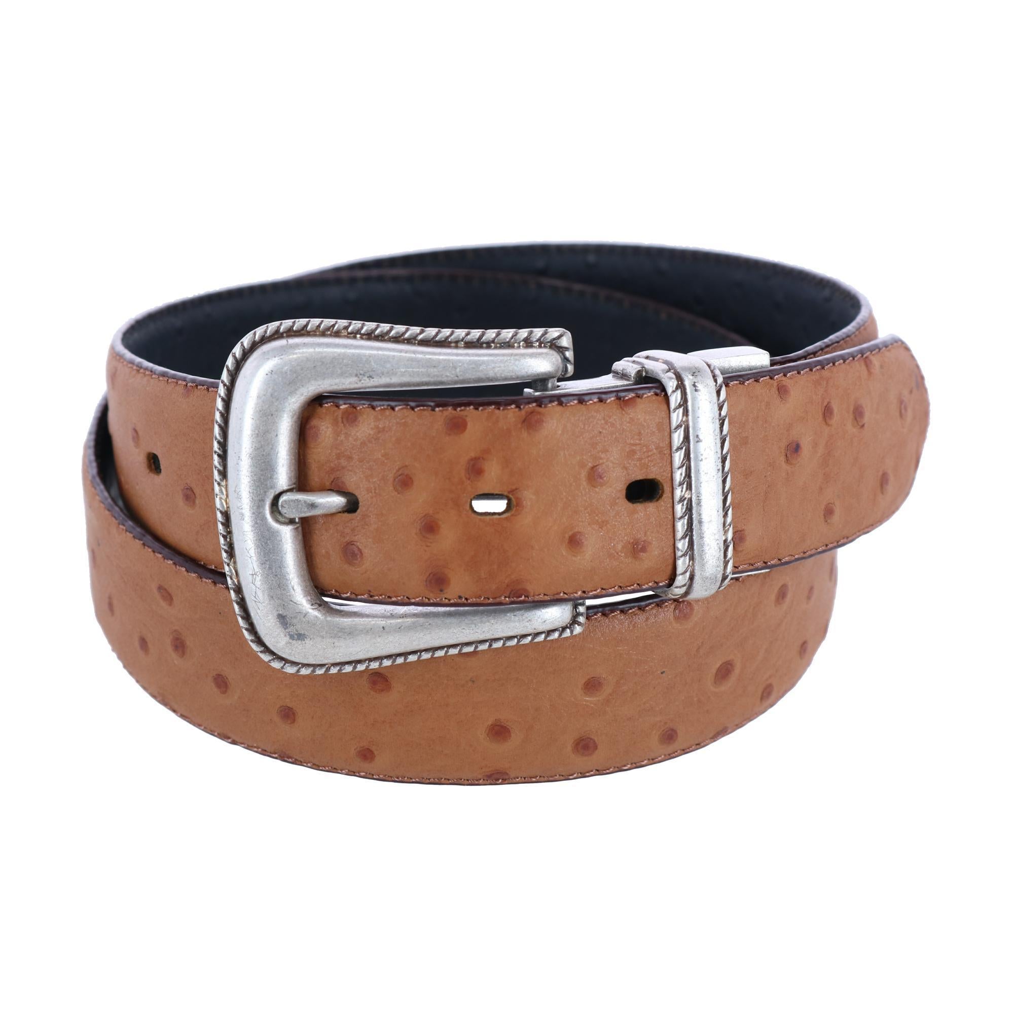 Двусторонний ремень с принтом страуса Toneka, цвет tan to black
Двусторонний ремень с принтом страуса Toneka, цвет tan to black