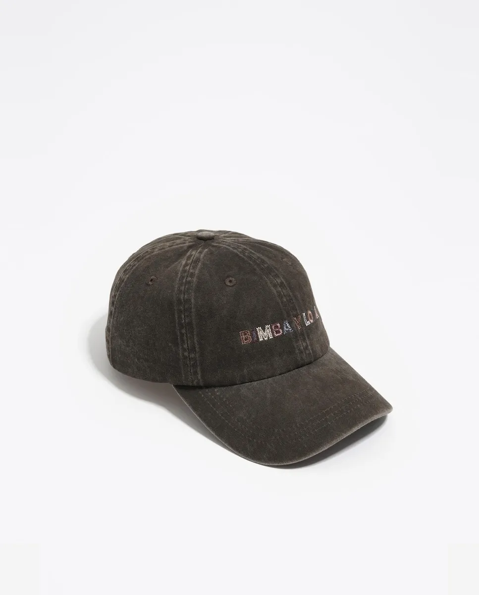 Хлопковая кепка с вышитым логотипом Bimba Y Lola, коричневый
Хлопковая кепка с вышитым логотипом Bimba Y Lola, коричневый