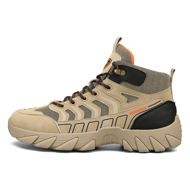 WARRIOR Модные китайские модные высокие повседневные туфли с амортизацией, противоскользящие и износостойкие, мужские, цвета хаки и черного цвета
WARRIOR Модные китайские модные высокие повседневные туфли с амортизацией, противоскользящие и износостойкие, мужские, цвета хаки и черного цвета