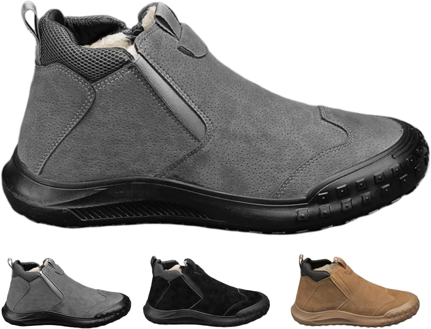 Мужские и женские утепленные шерстяной подкладкой массивные ботинки до щиколотки, противоскользящие, комфортные, легкие для надевания, для работы на улице Macefil, серый
Мужские и женские утепленные шерстяной подкладкой массивные ботинки до щиколотки, противоскользящие, комфортные, легкие для надевания, для работы на улице Macefil, серый