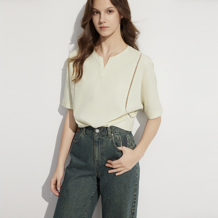 Футболка женская V-образный вырез ELLE, белый
Футболка женская V-образный вырез ELLE, белый