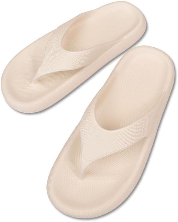 Сандалии-флип-флопы JadeRich Cloud с толстой подошвой, мягкие шлепанцы с амортизирующей подошвой, противоскользящие для ванной комнаты, унисекс, белый
Сандалии-флип-флопы JadeRich Cloud с толстой подошвой, мягкие шлепанцы с амортизирующей подошвой, противоскользящие для ванной комнаты, унисекс, белый