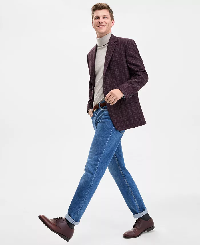 Мужской спортивный пиджак современного кроя с узором Tommy Hilfiger, красный
Мужской спортивный пиджак современного кроя с узором Tommy Hilfiger, красный