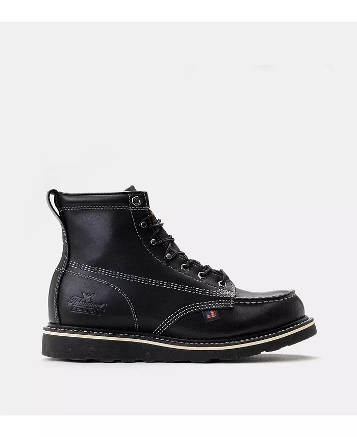 Мужские рабочие ботинки American Heritage Midnight 6" Black Moc Toe Thorogood, черный 
Мужские рабочие ботинки American Heritage Midnight 6" Black Moc Toe Thorogood, черный