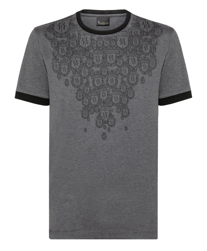 Футболка с круглым вырезом и гербом Billionaire, серый
Футболка с круглым вырезом и гербом Billionaire, серый
