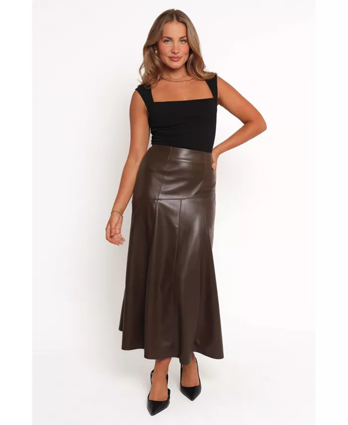 Женская юбка Haelee из искусственной кожи Petal and Pup, коричневый
Женская юбка Haelee из искусственной кожи Petal and Pup, коричневый