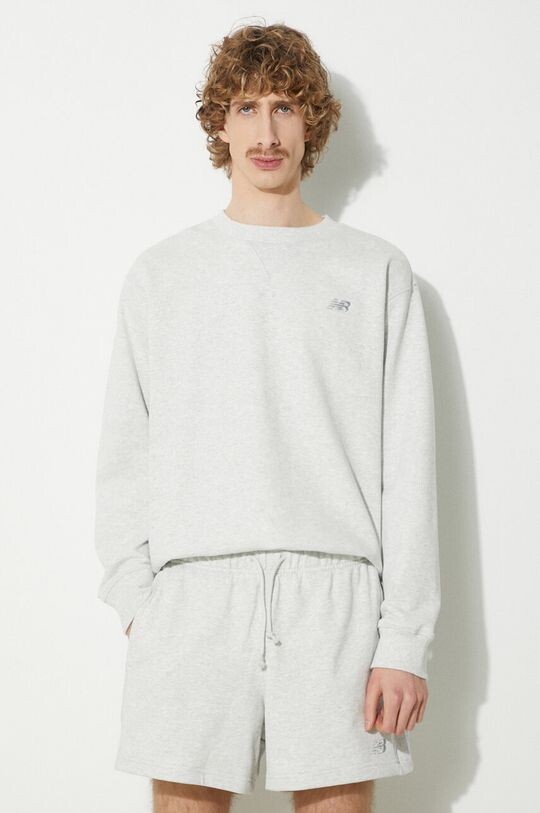 Хлопковая толстовка New Balance, серый
Хлопковая толстовка New Balance, серый