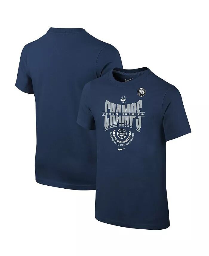Мужская футболка национальных чемпионов по баскетболу Big Boys and Girls Navy UConn Huskies 2023 NCAA в раздевалке Nike, синий
Мужская футболка национальных чемпионов по баскетболу Big Boys and Girls Navy UConn Huskies 2023 NCAA в раздевалке Nike, синий
