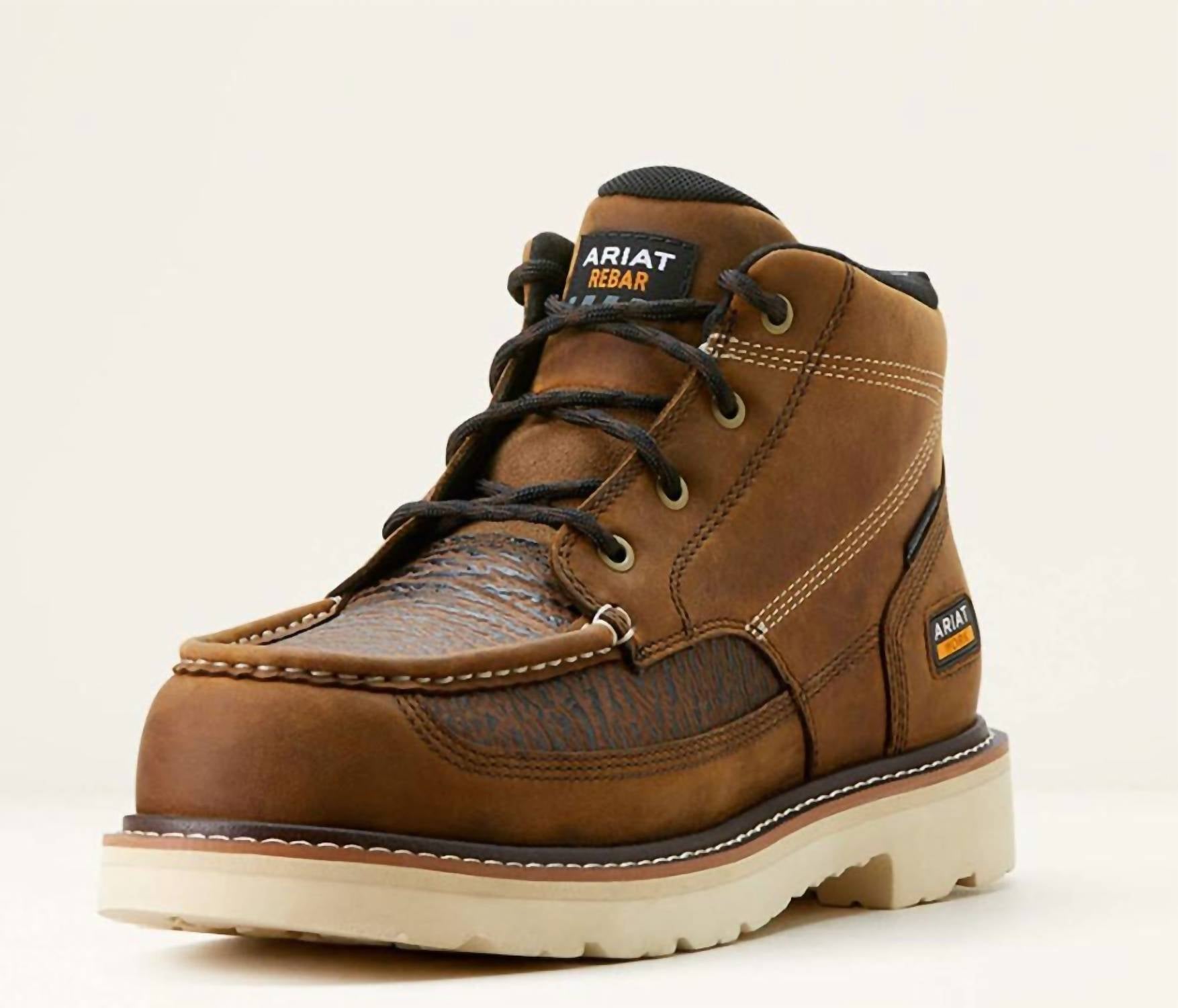 Мужские рабочие ботинки Chukka с композитным мыском и усиленной подошвой в потертом коричневом цвете ARIAT
Мужские рабочие ботинки Chukka с композитным мыском и усиленной подошвой в потертом коричневом цвете ARIAT