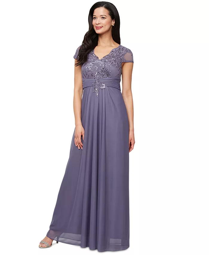 Женское платье с коротким рукавом и декоративными элементами Alex Evenings, розовый
Женское платье с коротким рукавом и декоративными элементами Alex Evenings, розовый