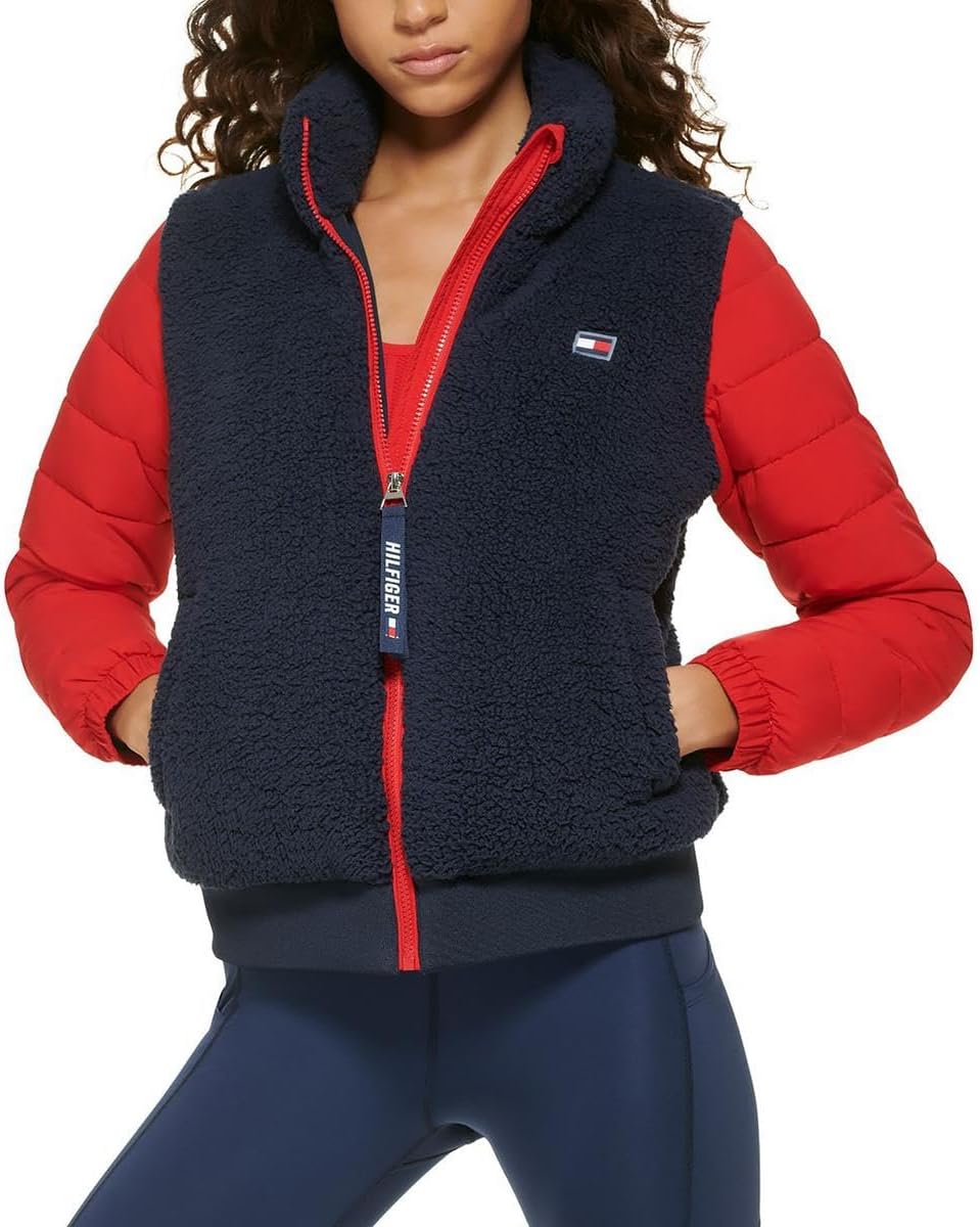 Женская укороченная куртка-жилет Active с застежкой-молнией Tommy Hilfiger, Navy/Rich Red
Женская укороченная куртка-жилет Active с застежкой-молнией Tommy Hilfiger, Navy/Rich Red