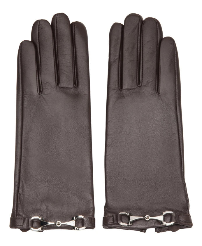 Перчатки из натуральной кожи с декоративной пряжкой. Estro, коричневый
Перчатки из натуральной кожи с декоративной пряжкой. Estro, коричневый