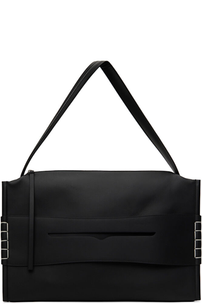 Большая черная сумка-лофер JW Anderson
Большая черная сумка-лофер JW Anderson