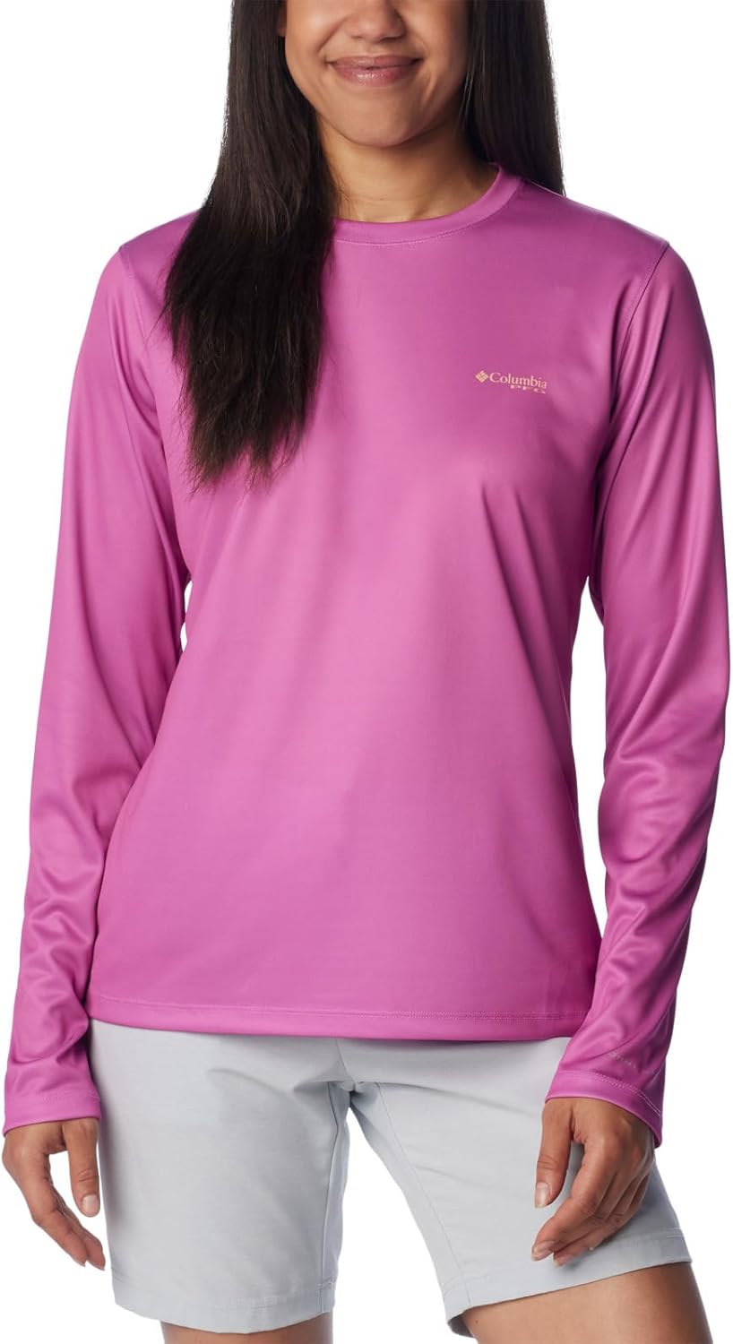 Женская футболка Columbia Tidal Tee PFG Fish Flag LsTidal Tee PFG Fish Flag с длинным рукавом, Bright Lavender/Fish And Friends Flag, Розовый, Женская футболка Columbia Tidal Tee PFG Fish Flag LsTidal Tee PFG Fish Flag с длинным рукавом, Bright Lavender/F
Женская футболка Columbia Tidal Tee PFG Fish Flag LsTidal Tee PFG Fish Flag с длинным рукавом, Bright Lavender/Fish And Friends Flag, Розовый, Женская футболка Columbia Tidal Tee PFG Fish Flag LsTidal Tee PFG Fish Flag с длинным рукавом, Bright Lavender/F