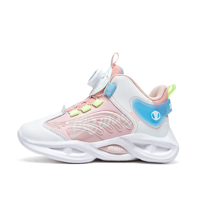 Нескользящие износостойкие низкие детские кроссовки для повседневной носки BIG WASP, черный/розовый/красный 
Нескользящие износостойкие низкие детские кроссовки для повседневной носки BIG WASP, черный/розовый/красный