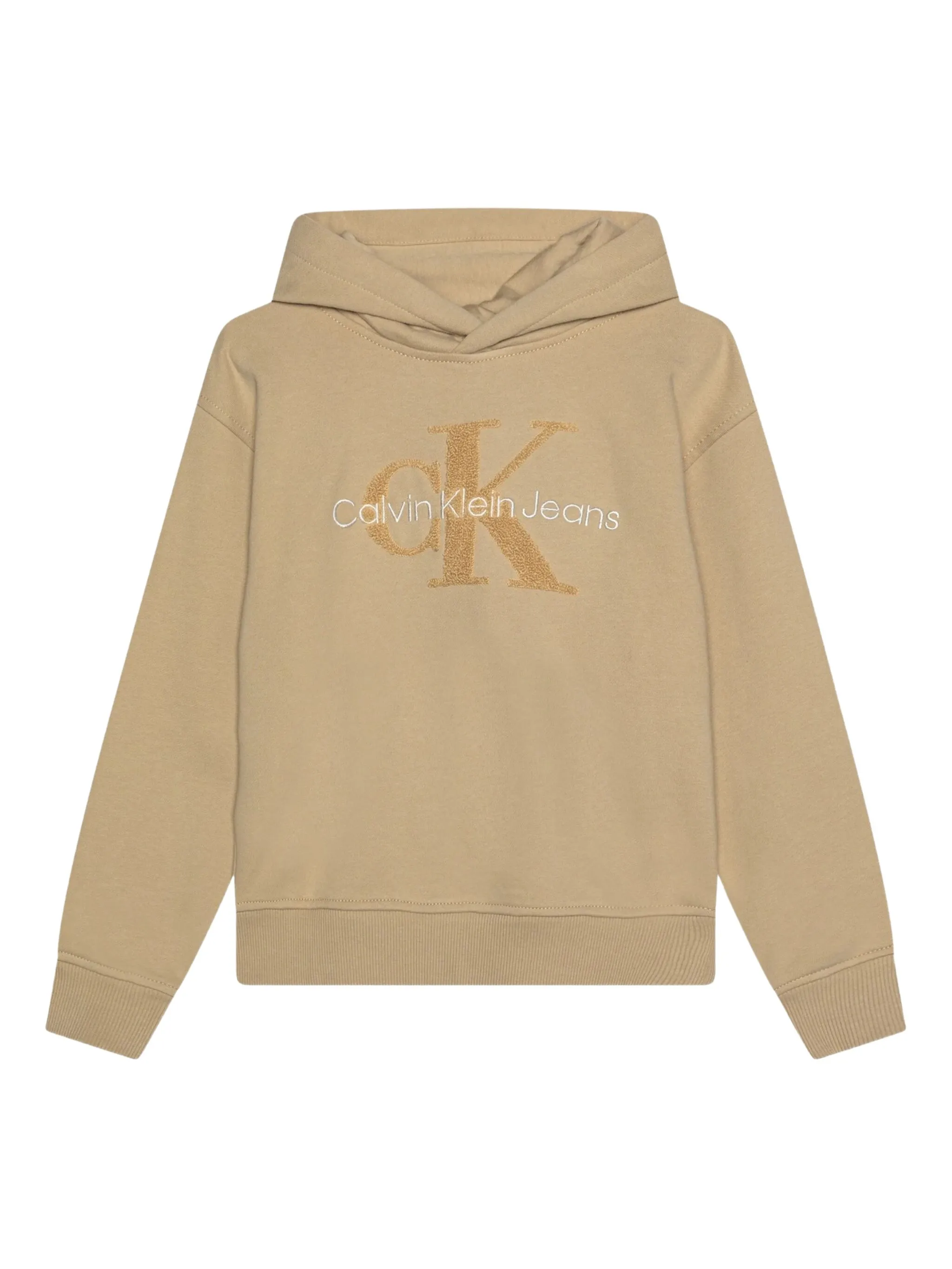 Худи с логотипом и блестками Calvin Klein Kids, бежевый
Худи с логотипом и блестками Calvin Klein Kids, бежевый