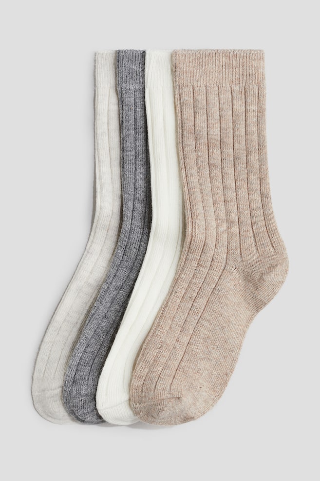 4 пары ребристых носков H&M, мультиколор
4 пары ребристых носков H&M, мультиколор