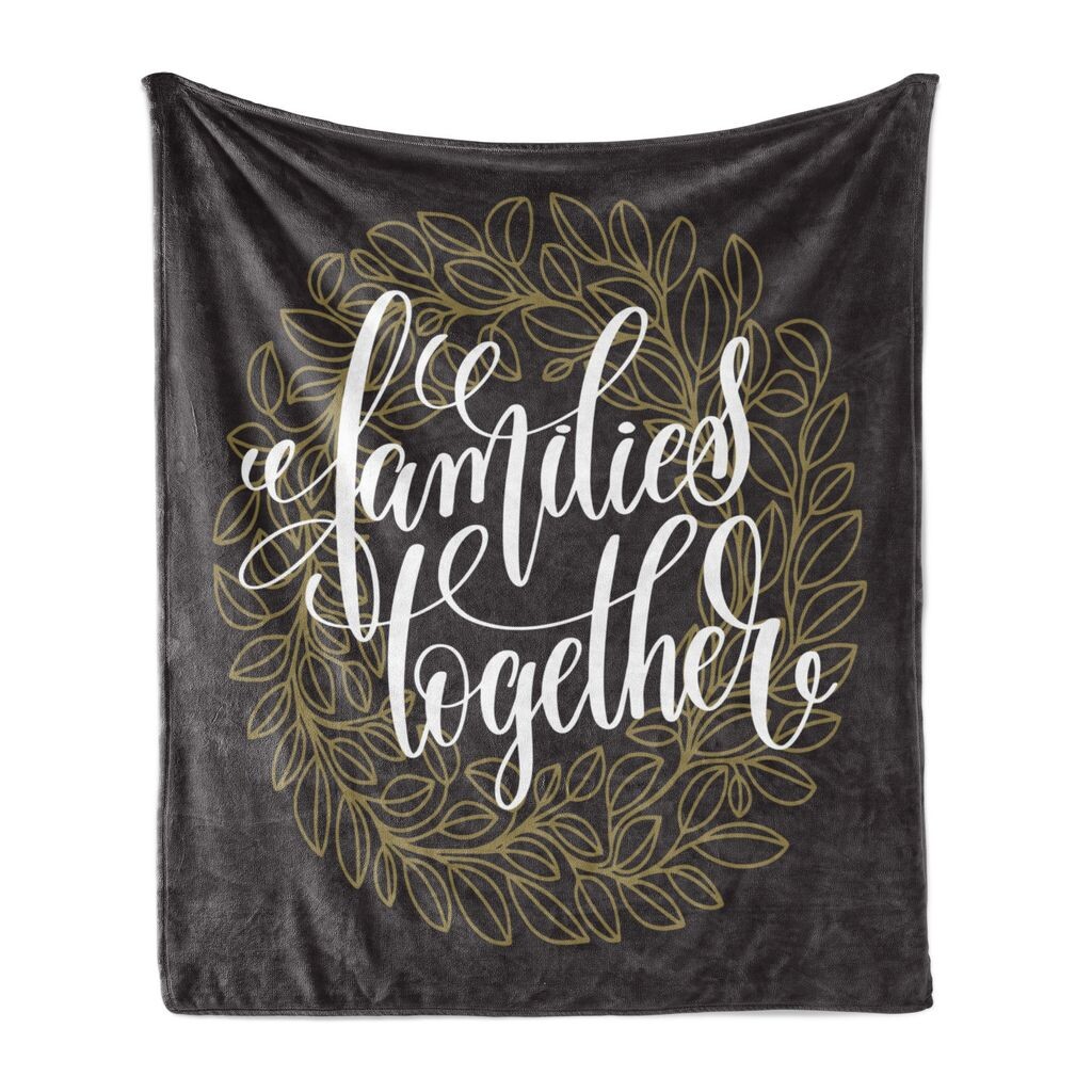 ABAKUHAUS Family Мягкое фланелевое флисовое одеяло, Families Together Text Flora, уютный плюш для использования в помещении и на открытом воздухе, 125 x 175 см, кокса-серый и армейский зеленый
ABAKUHAUS Family Мягкое фланелевое флисовое одеяло, Families Together Text Flora, уютный плюш для использования в помещении и на открытом воздухе, 125 x 175 см, кокса-серый и армейский зеленый