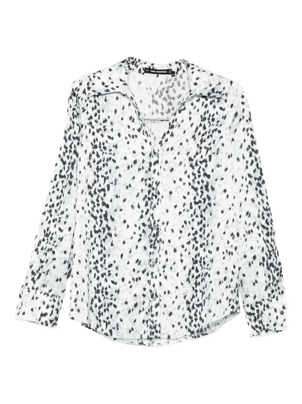 Рубашка на пуговицах с принтом далматина KARL LAGERFELD, белый
Рубашка на пуговицах с принтом далматина KARL LAGERFELD, белый