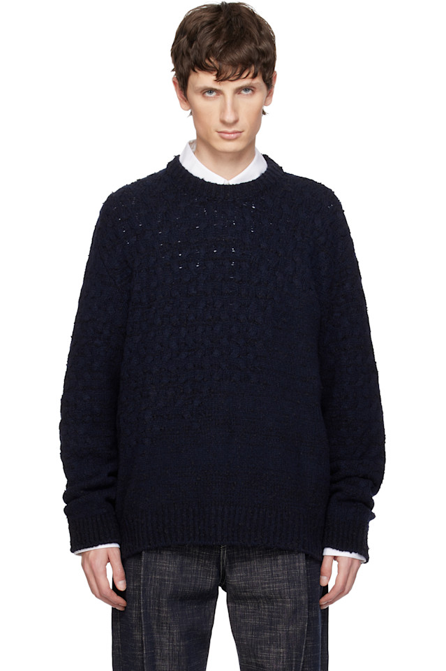 Свитер с косами из смесовой шерсти Wooyoungmi, темно-синий
Свитер с косами из смесовой шерсти Wooyoungmi, темно-синий