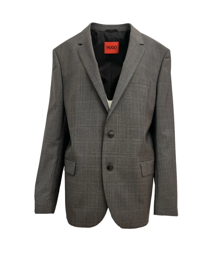 Клетчатый приталенный блейзер Hugo, серый
Клетчатый приталенный блейзер Hugo, серый