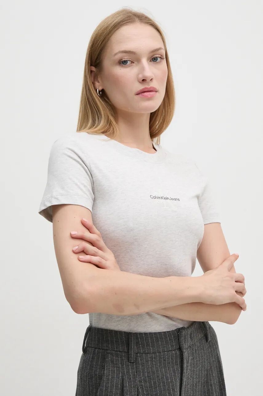 Хлопковая футболка Calvin Klein Jeans, серый
Хлопковая футболка Calvin Klein Jeans, серый
