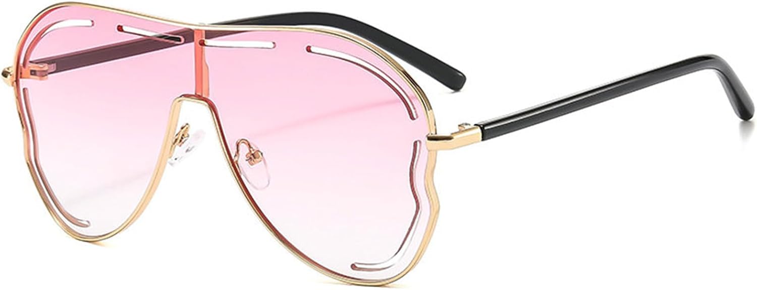 Willochra Роскошные солнцезащитные очки в большой оправе, винтажные, увеличенного размера, в стиле «пилот», для женщин и мужчин, с полым градиентом, зеленые, защитные очки-маски, C6
Willochra Роскошные солнцезащитные очки в большой оправе, винтажные, увеличенного размера, в стиле «пилот», для женщин и мужчин, с полым градиентом, зеленые, защитные очки-маски, C6