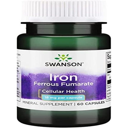 Железа фумарат 18 мг 60 капсул Swanson
Железа фумарат 18 мг 60 капсул Swanson