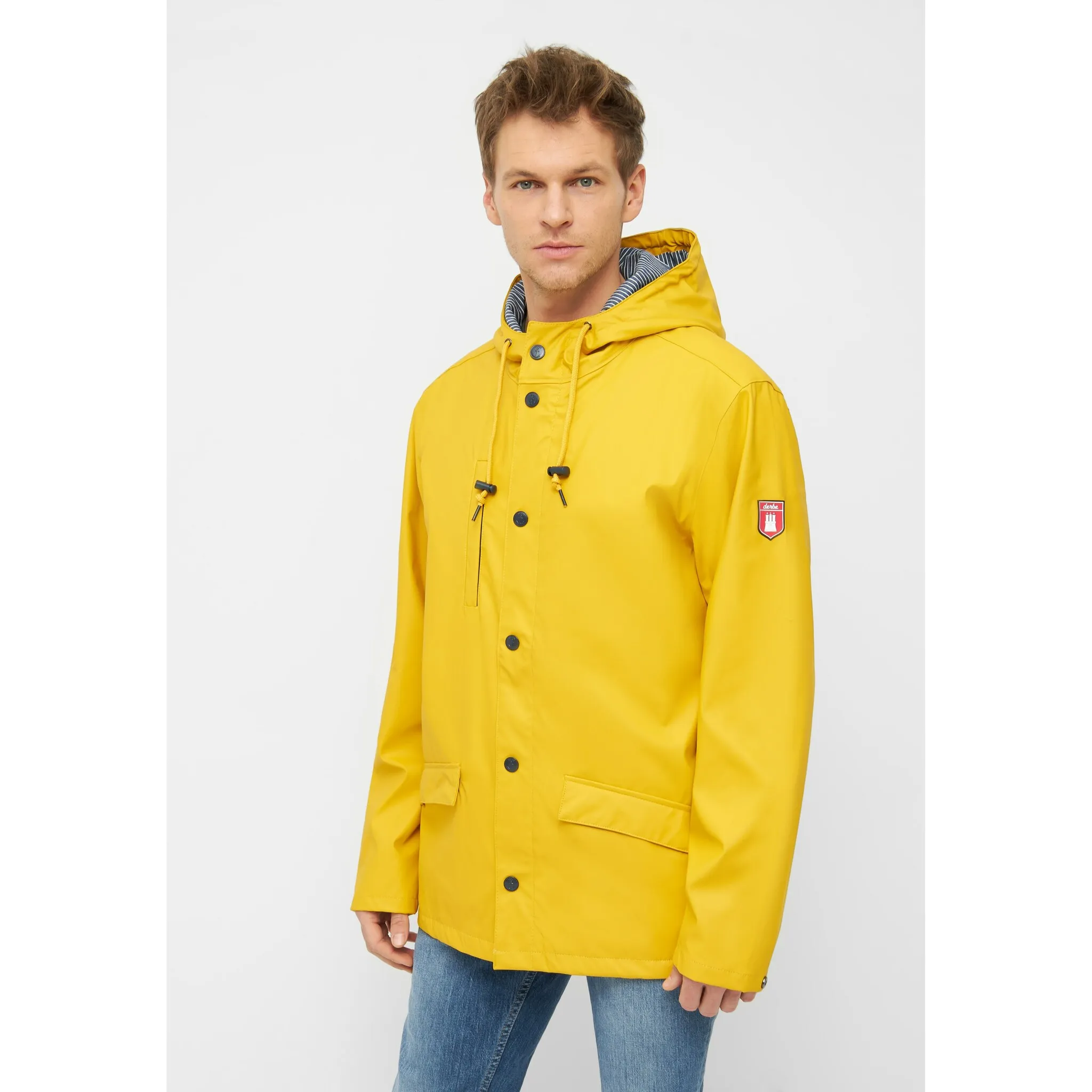 Прочная куртка от дождя и грязи "Passby", с капюшоном, водоотталкивающая, ветронепроницаемая, на подкладке в полоску, экологически чистая Derbe, синий
Прочная куртка от дождя и грязи "Passby", с капюшоном, водоотталкивающая, ветронепроницаемая, на подкладке в полоску, экологически чистая Derbe, синий