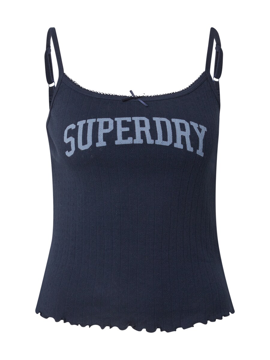 Топ Superdry, темно-синий/светло-голубой
Топ Superdry, темно-синий/светло-голубой