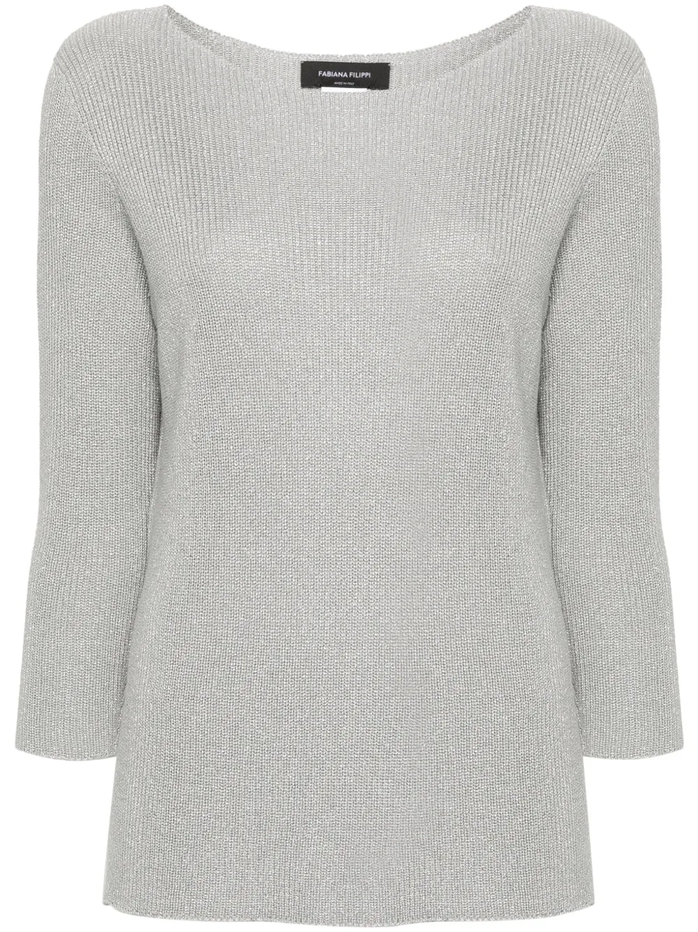 Джемпер с эффектом металлик Fabiana Filippi, серый
Джемпер с эффектом металлик Fabiana Filippi, серый