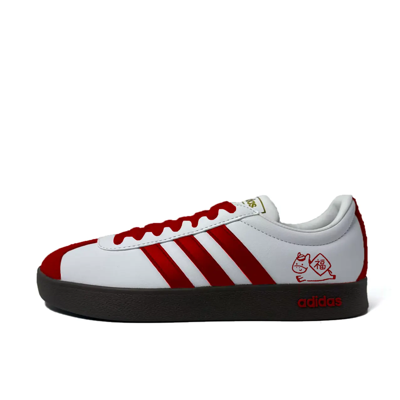 Vl Court Classic Blessing Fortune Prosperity из искусственной кожи и спилка Adidas, белый
Vl Court Classic Blessing Fortune Prosperity из искусственной кожи и спилка Adidas, белый