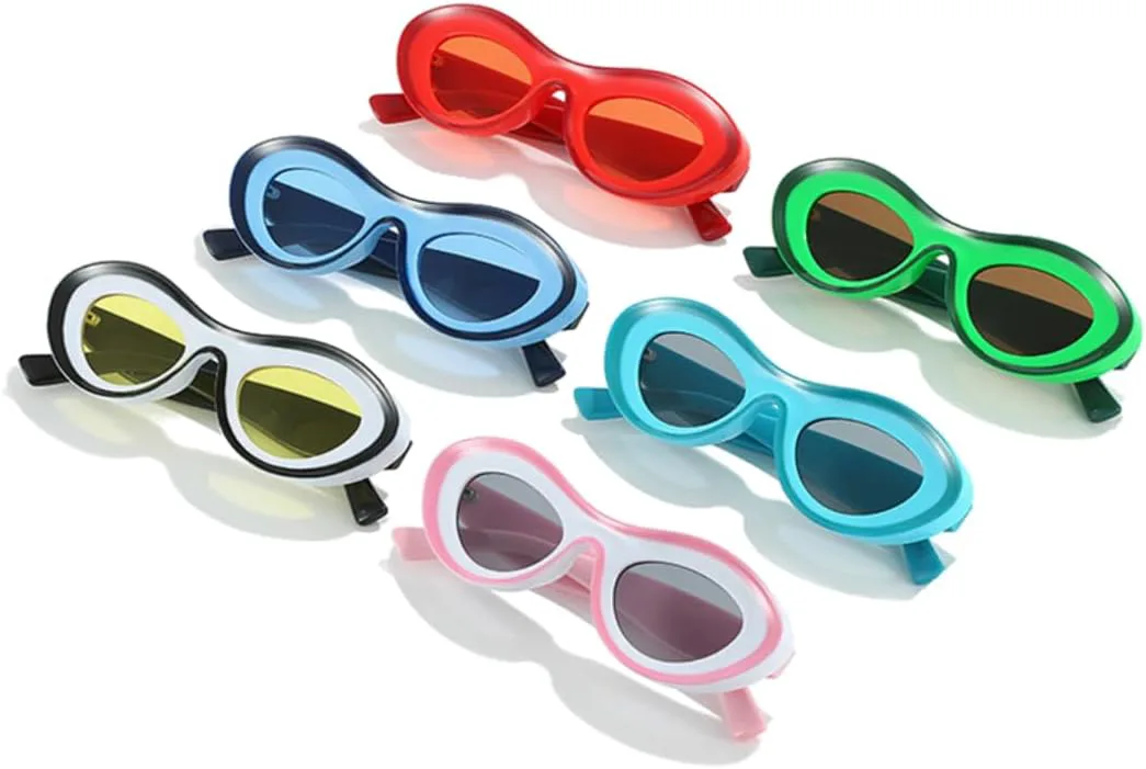 Винтажные солнцезащитные очки «кошачий глаз» контрастного цвета для женщин, модные овальные очки для мужчин, солнцезащитные очки UV400, уникальные UUPTTPL, Blue Blue
Винтажные солнцезащитные очки «кошачий глаз» контрастного цвета для женщин, модные овальные очки для мужчин, солнцезащитные очки UV400, уникальные UUPTTPL, Blue Blue