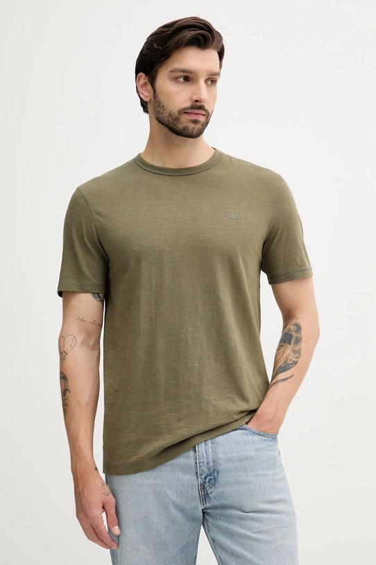 Хлопковая футболка tegood BOSS Orange, зеленый
Хлопковая футболка tegood BOSS Orange, зеленый