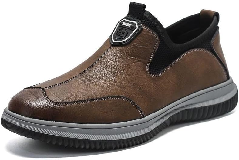Мужские слипоны-лоаферы, удобная повседневная обувь, дышащие деловые туфли для мужчин, стильные туфли с эластичным воротником для ежедневной носки в офисе Qacksv, коричневый
Мужские слипоны-лоаферы, удобная повседневная обувь, дышащие деловые туфли для мужчин, стильные туфли с эластичным воротником для ежедневной носки в офисе Qacksv, коричневый