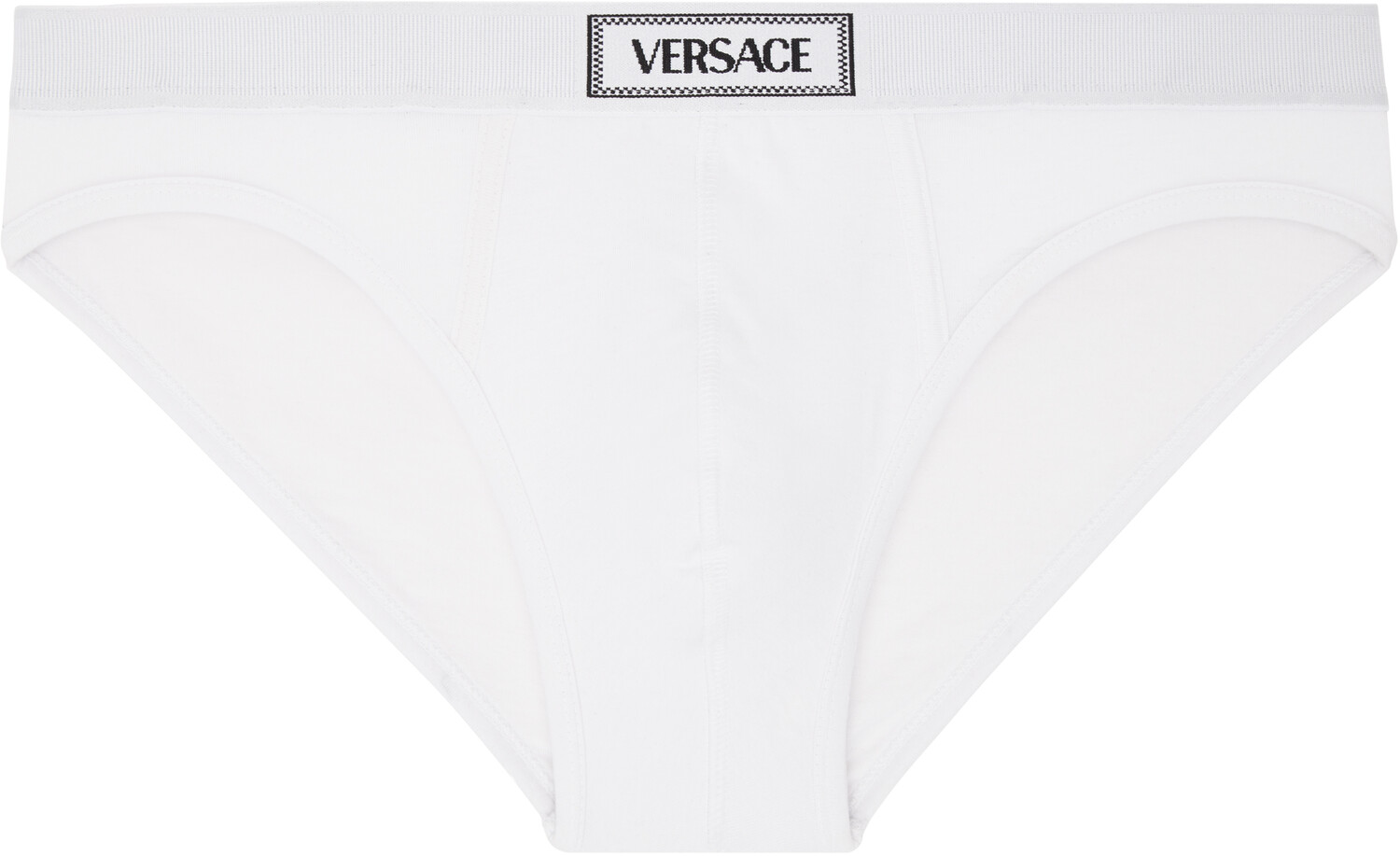 Белые трусы с винтажным логотипом 90-х годов Versace Underwear
Белые трусы с винтажным логотипом 90-х годов Versace Underwear