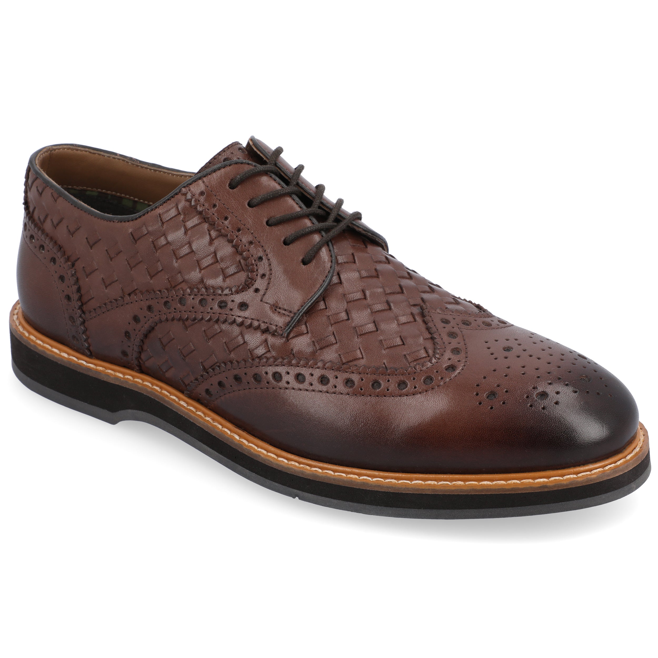 Thomas & Vine Radcliff Woven Wingtip Дерби, коричневый
Thomas & Vine Radcliff Woven Wingtip Дерби, коричневый