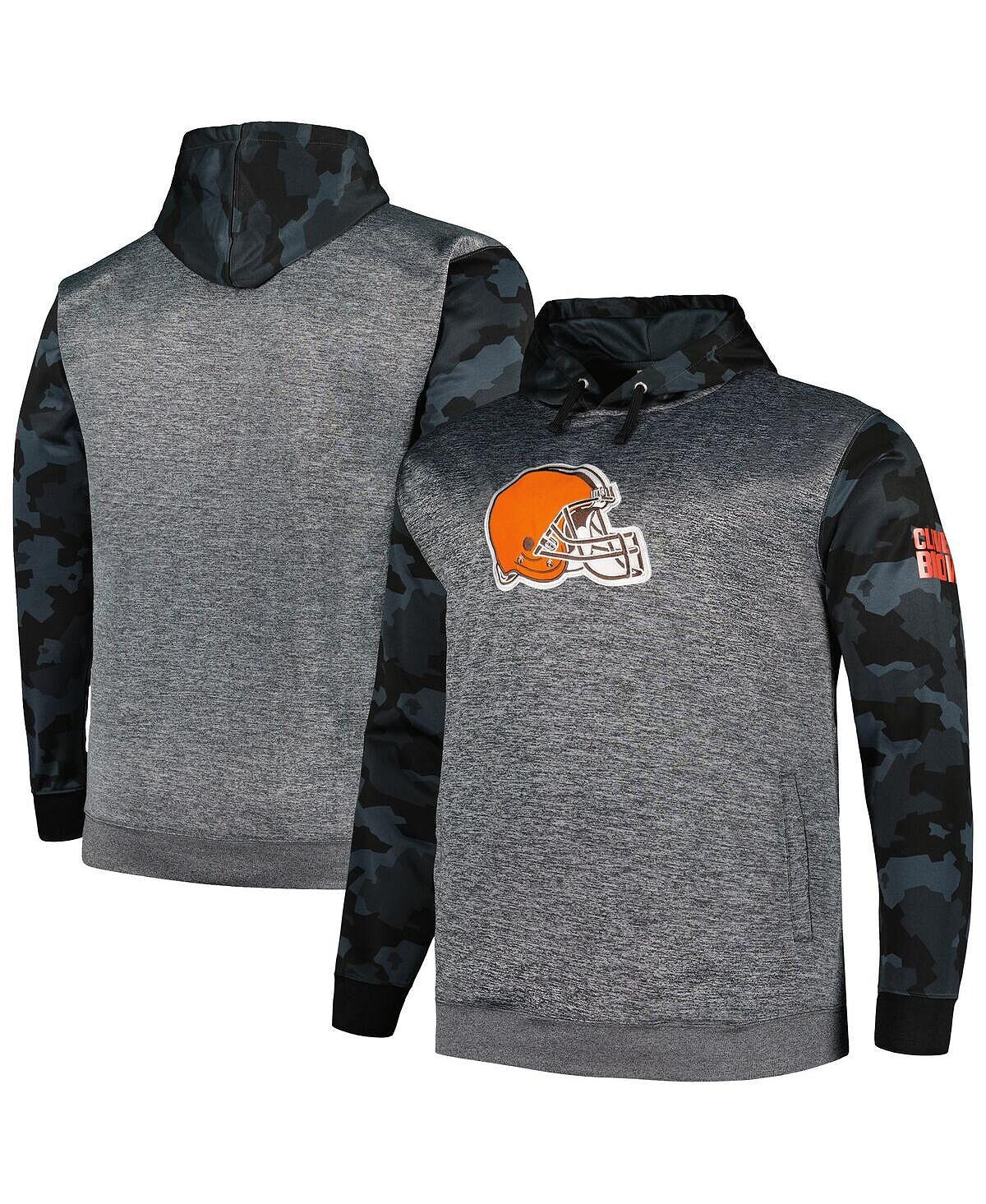 Мужской пуловер с капюшоном и камуфляжным принтом «Heather Charcoal Cleveland Browns Big and Tall» Fanatics
Мужской пуловер с капюшоном и камуфляжным принтом «Heather Charcoal Cleveland Browns Big and Tall» Fanatics