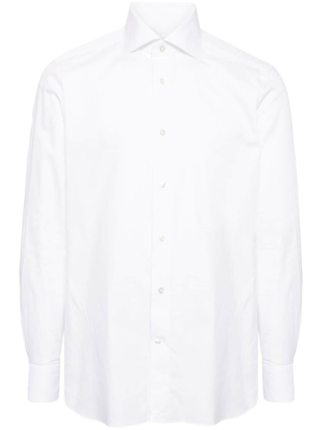 Zegna хлопковая рубашка с раскладывающимся воротником, белый
Zegna хлопковая рубашка с раскладывающимся воротником, белый