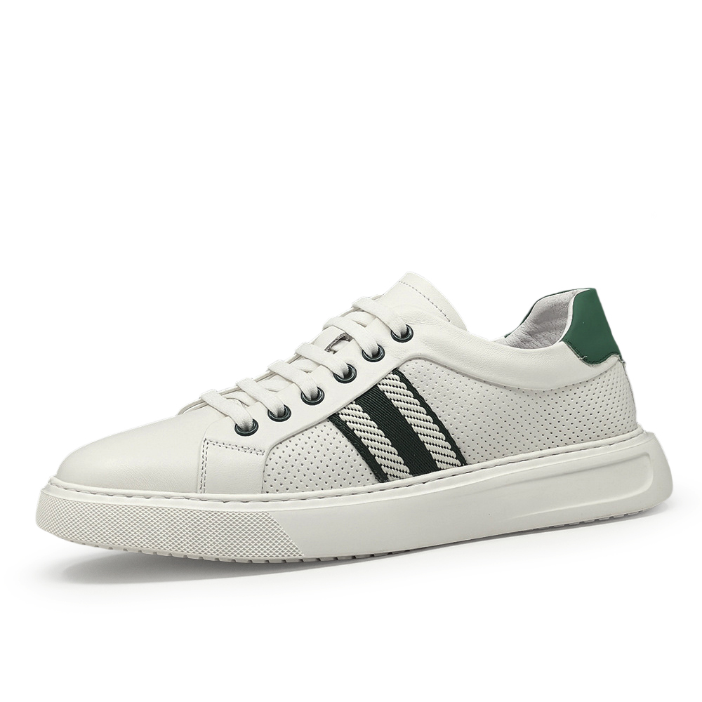 Devanro Износостойкие дышащие низкие скейтерские кроссовки мужские бело-зеленые, цвет White Green
Devanro Износостойкие дышащие низкие скейтерские кроссовки мужские бело-зеленые, цвет White Green