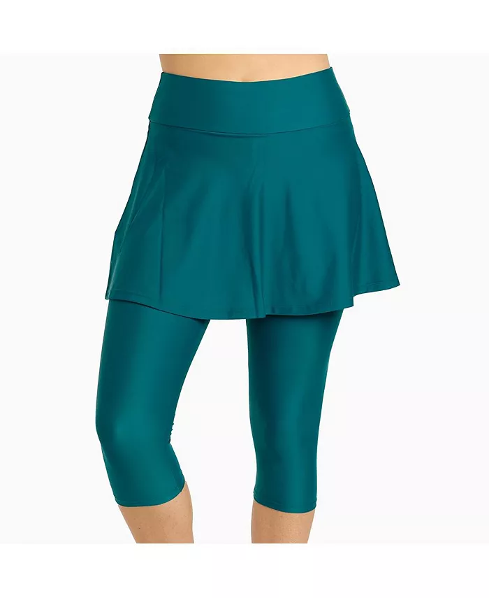 Пляжная юбка-шорты с расклешенным низом и капри для полных Calypsa, зеленый
Пляжная юбка-шорты с расклешенным низом и капри для полных Calypsa, зеленый