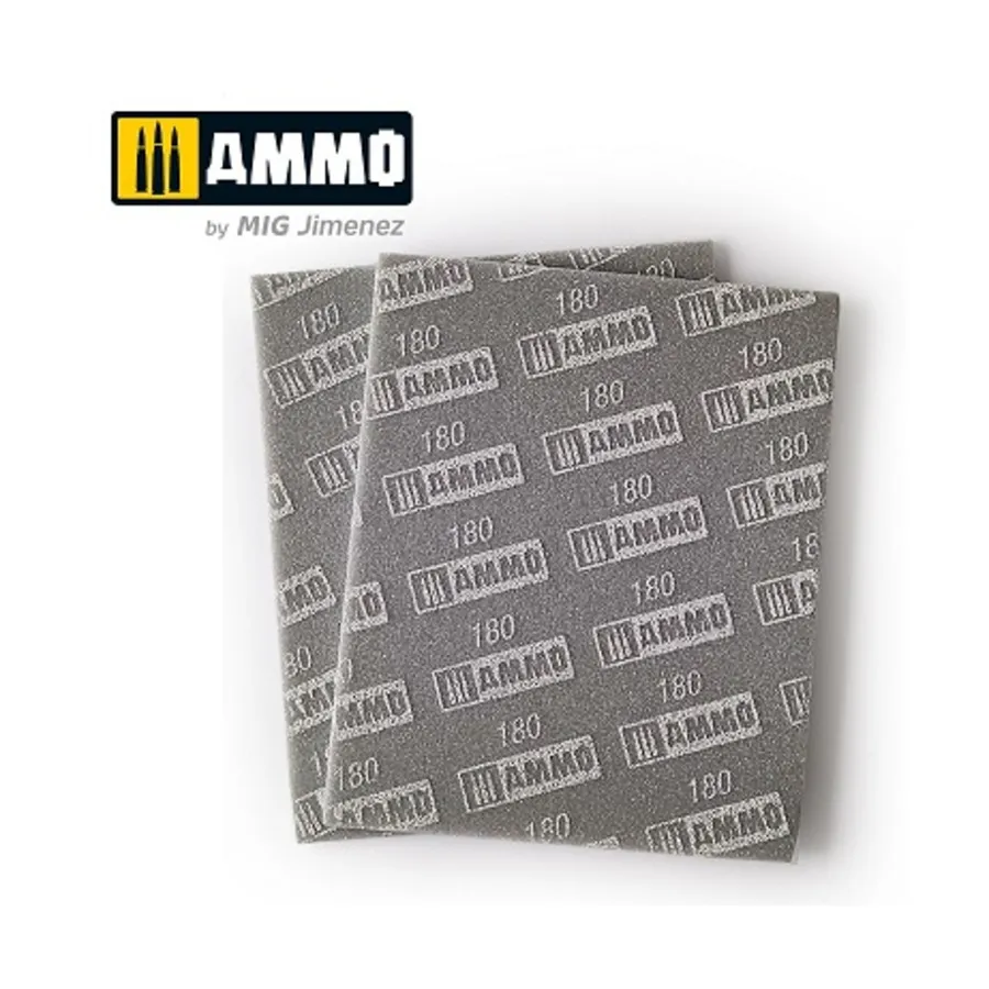 Шлифовальные губки (180 зерен), Assorted Painting Accessories (AMMO) 
Шлифовальные губки (180 зерен), Assorted Painting Accessories (AMMO)
