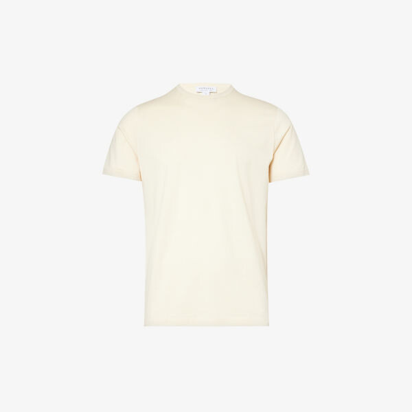 Футболка стандартного кроя Sun из хлопкового джерси с круглым вырезом Sunspel, цвет undyed 
Футболка стандартного кроя Sun из хлопкового джерси с круглым вырезом Sunspel, цвет undyed