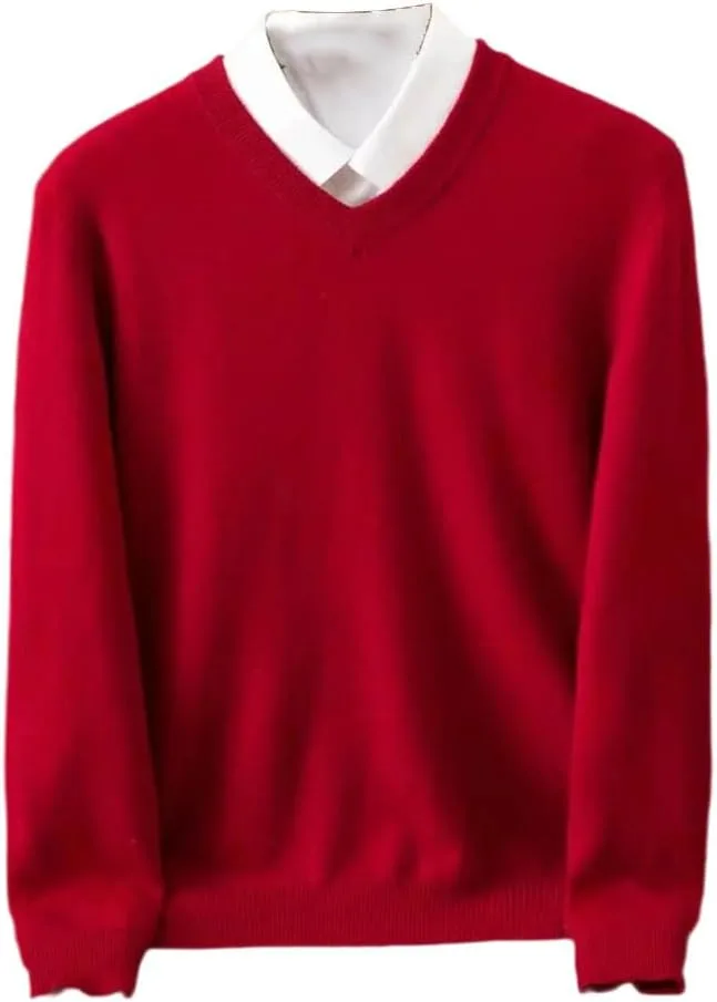 Мужской кашемировый свитер с V-образным вырезом
Мужской кашемировый свитер с V-образным вырезом